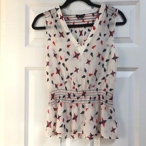 Theory Sleeveless Gauze Top